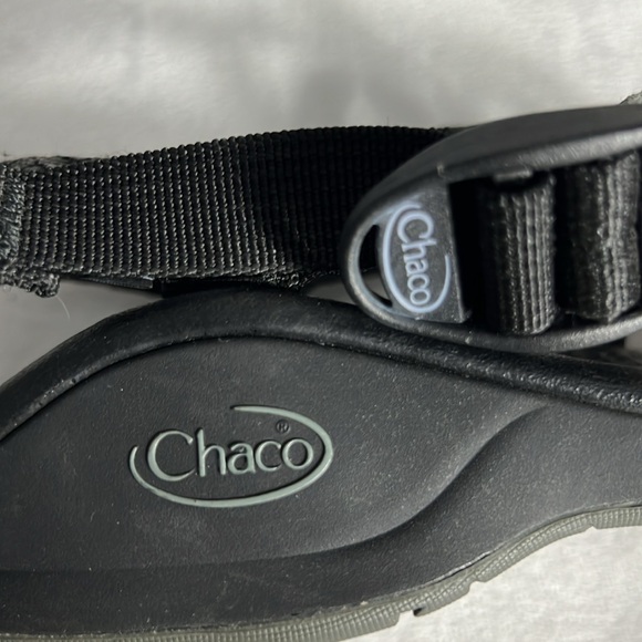 Chaco Updraft Ecotread Gray Wave Double Strap Toe Loop Sandals 10 - Picture 9 of 10